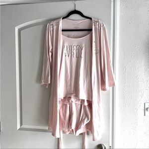 Rae Dunn Wifey Est. 2022 3 piece Pajama and Robe Set
